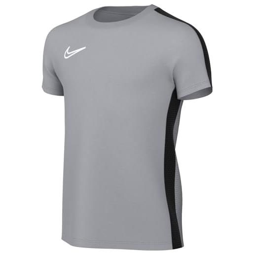 Nike unisex kids short-sleeve soccer top y nk df acd23 top ss, wolf grey/black/white, dr1343-012, s