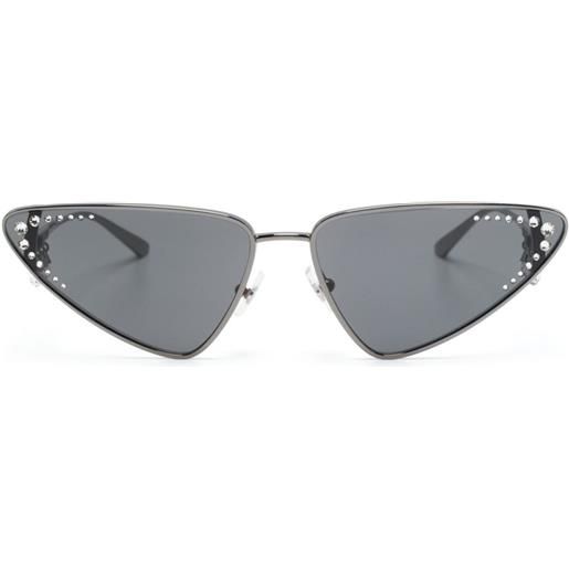 Jimmy Choo Eyewear occhiali da sole jc2001b cat-eye - argento