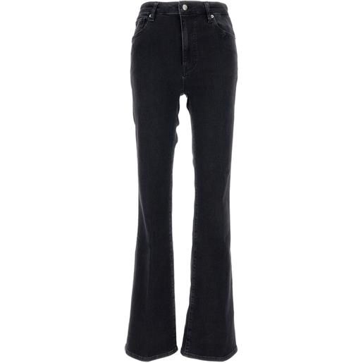 FRAME jeans svasati in cotone - nero