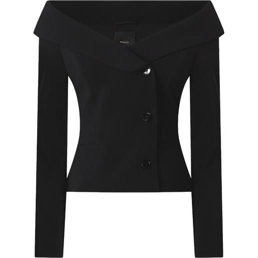 PINKO giacca con spalle scoperte - nero