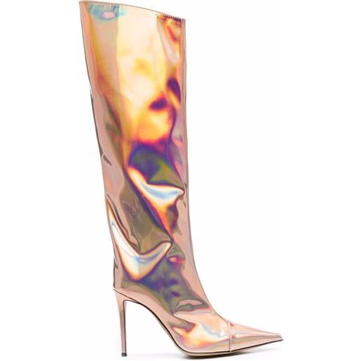 Alexandre Vauthier stivali al ginocchio - rosa