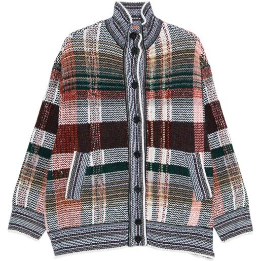 Missoni cardigan a quadri - bianco