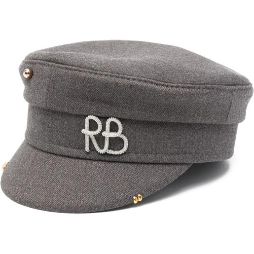 Ruslan Baginskiy cappello pierced baker boy - grigio