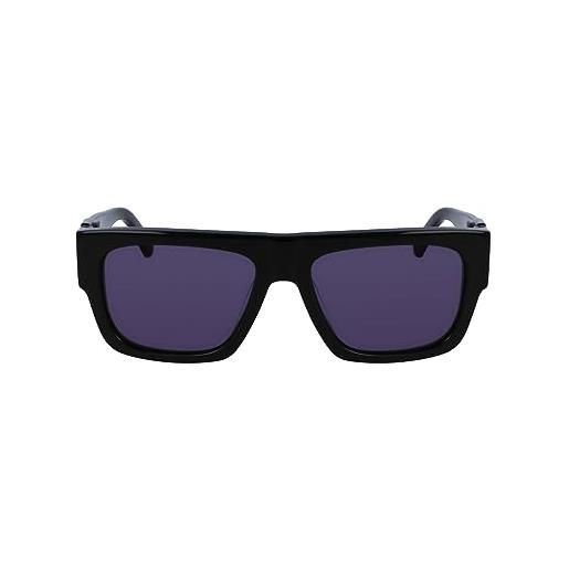 Calvin Klein Jeans ckj23654s 001 black sunglasses man acetato, rectangle, 56