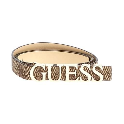GUESS cinta donna zamira 4g logo not adjustable belt latte logo cs25gu09 bw9204p5120 m