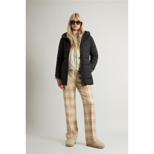 Woolrich donna piumino shirley in microfibra nero taglia xs