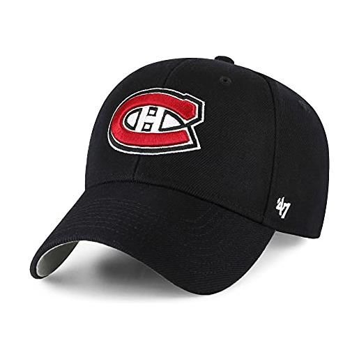 47 '47 montreal canadiens black nhl most value p. Cap, nero , 55-62