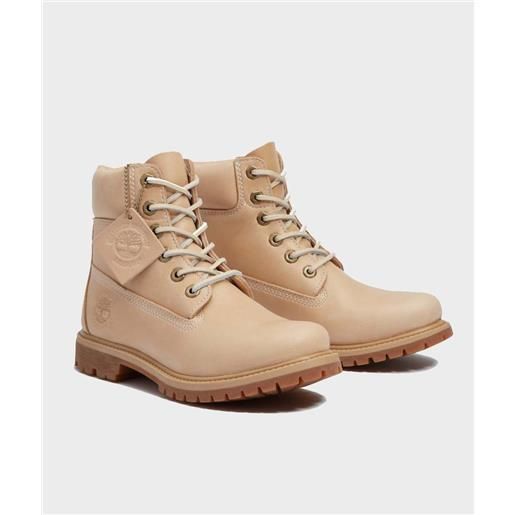 Timberland stivali impermeabili beige premium 6-inch donna