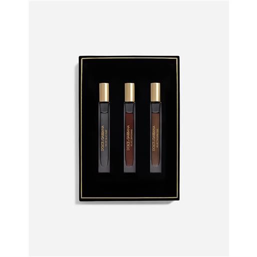 Dolce & Gabbana velvet collection opulent travel set