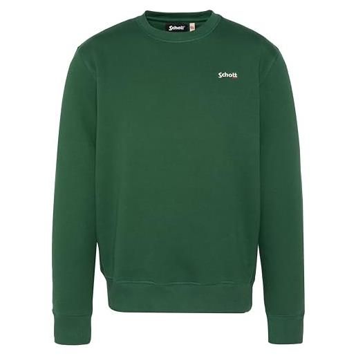 Schott NYC felpa unisex, verde, xx-large