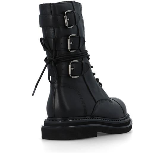 Cris Vergré anfibi in pelle con cinturini e suola 3,5 cm