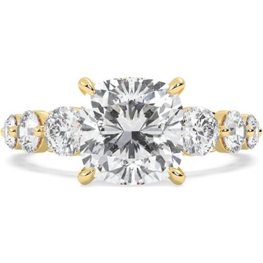 Tilla anello in oro giallo 14 carati con diamanti