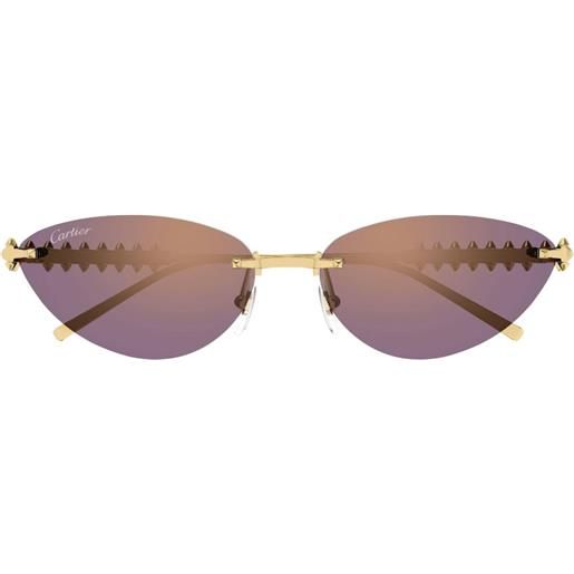 Cartier Eyewear occhiali da sole ct0543s - oro