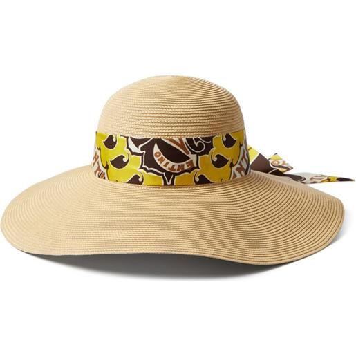 Valentino Garavani cappello estivo roman stud - toni neutri