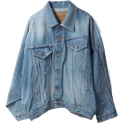 Doublet giacca denim asimmetrica - blu