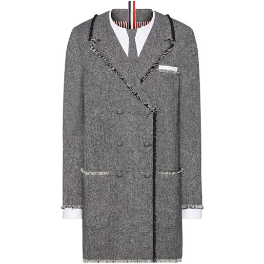 Thom Browne abito trompe l'oeil donegal - nero