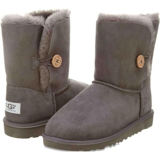 UGG Kids stivali bailey button "grey" - grigio