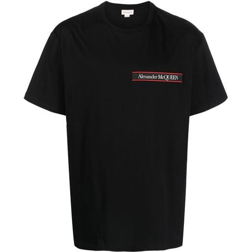 Alexander McQueen t-shirt con applicazione - nero
