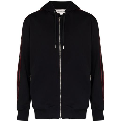 Alexander McQueen felpa con zip - nero