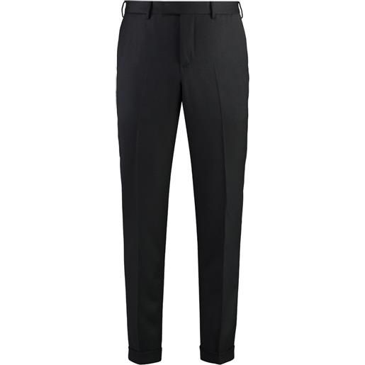 PT Torino pantaloni travel in misto lana - nero