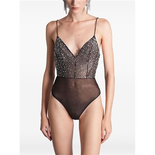 Alex Perry body con scollo a v - nero