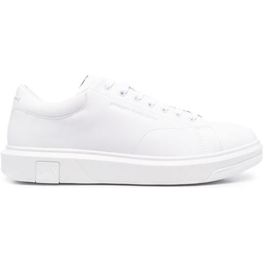 Armani Exchange sneakers in pelle - bianco