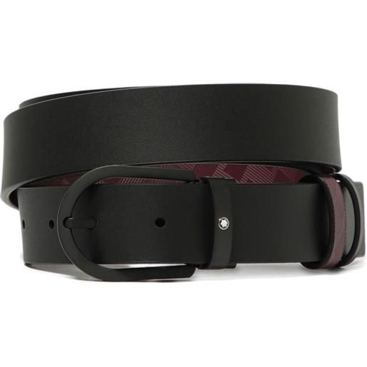 Montblanc cintura reversibile in pelle - rosso