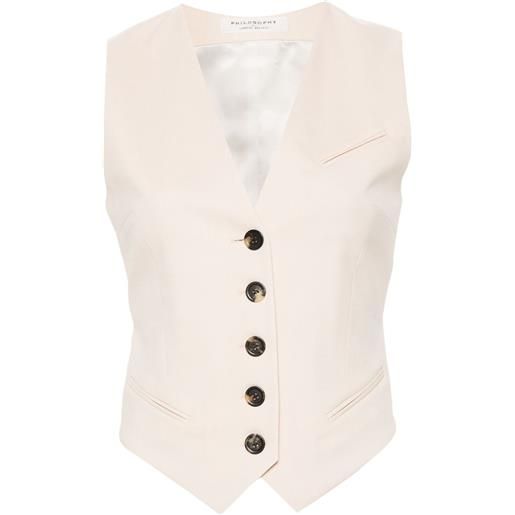 Philosophy Di Lorenzo Serafini gilet con scollo a v - toni neutri