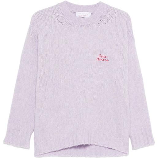 Giada Benincasa maglione girocollo - viola