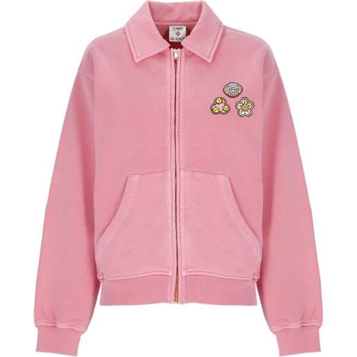 Casablanca bomber con zip - rosa