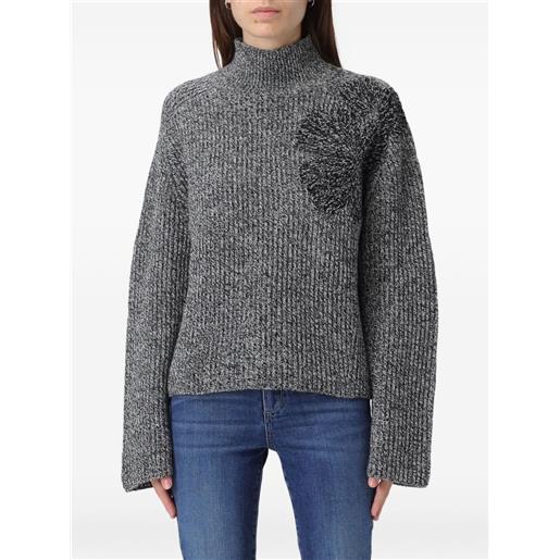 LIU JO maglione con applicazione - grigio