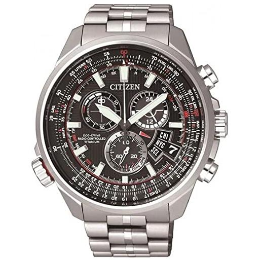 Citizen watch orologio cronografo solare uomo con cinturino in acciaio inox by0120-54e