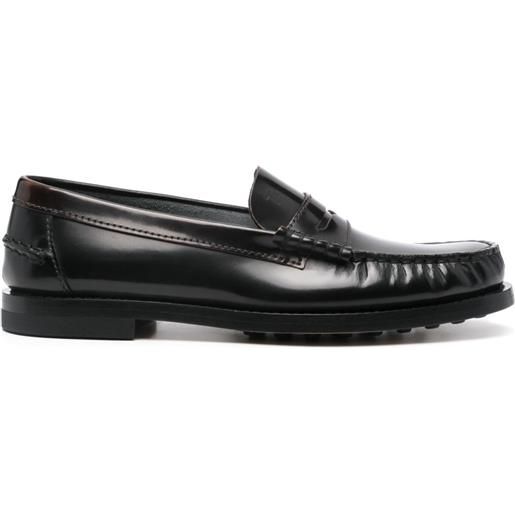 Tod's mocassini con arricciatura - marrone