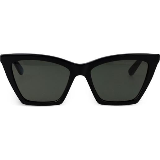 Alexander McQueen Eyewear occhiali da sole cat-eye - nero