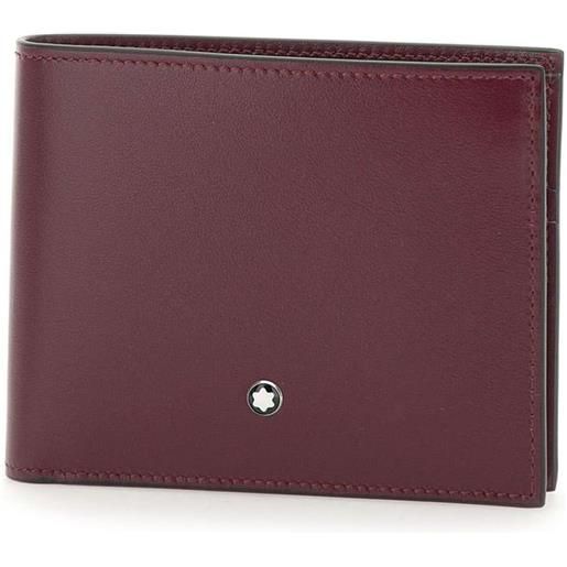 Montblanc portafoglio con placca logo - rosso