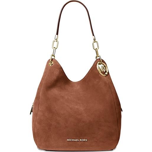 Michael Kors borsa a spalla lillie grande - marrone