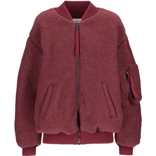 Laneus bomber bouclé - rosso