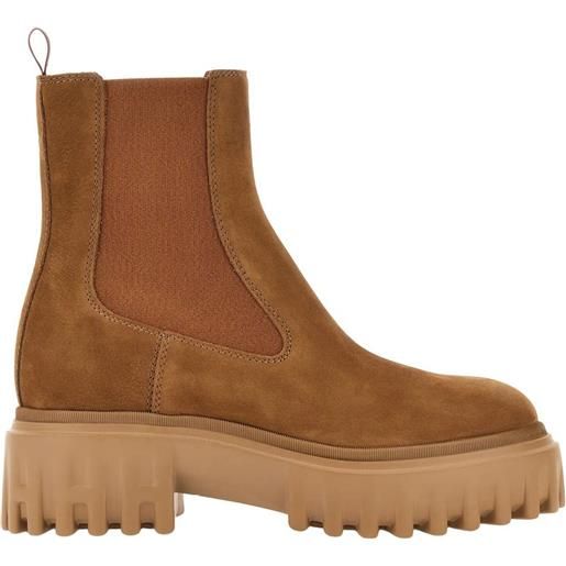 Hogan stivaletto Hogan h700 in nabuk color cuoio