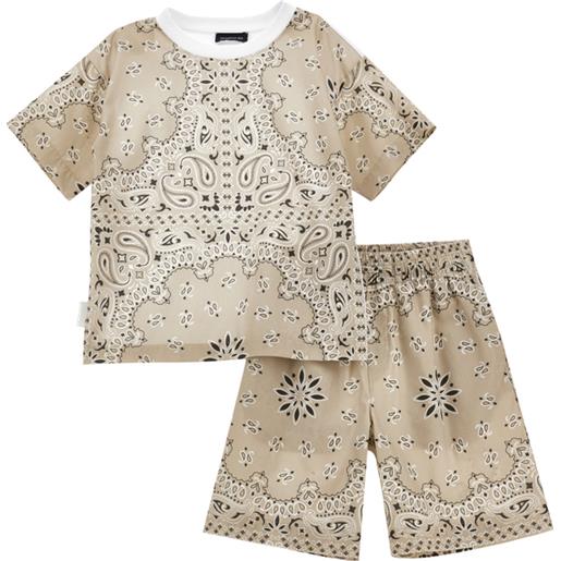 Monnalisa completo popeline due pezzi paisley