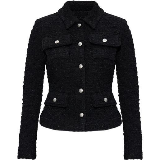 MISBHV giacca monopetto in tweed - nero