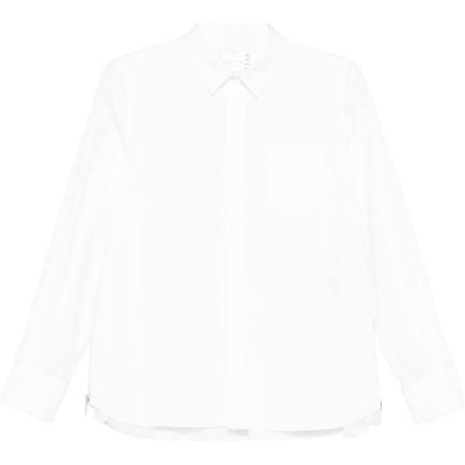 sacai camicia in cotone - bianco