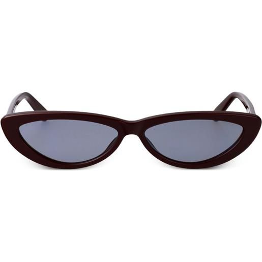 Alexander McQueen Eyewear occhiali da sole cat-eye - marrone