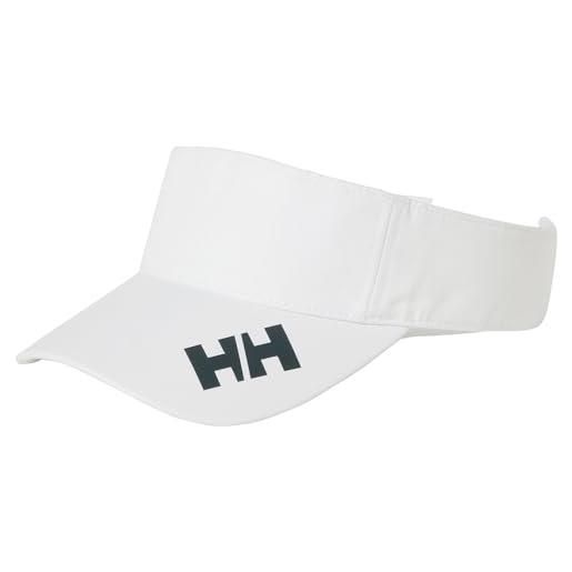 Helly Hansen helly-hansen crew visor 2.0 visiera, 001 bianco, taglia unica unisex-adulto