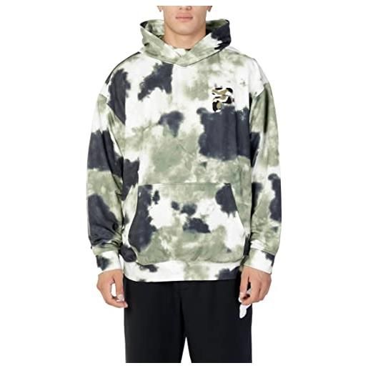 Fila felpa con cappuccio uomo chivasso elongated hoody fam0136 l verde