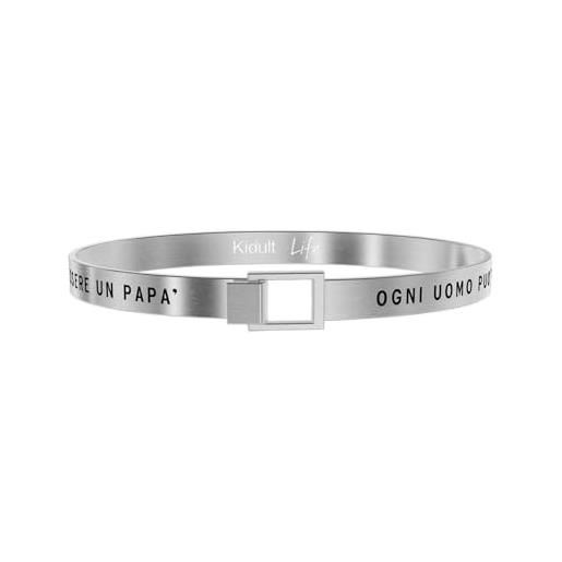 Beloved Bracciale Uomo Rigido In Acciaio Inox Con Frase Incisa Su Due Lati - Regalo Emozionale - 4