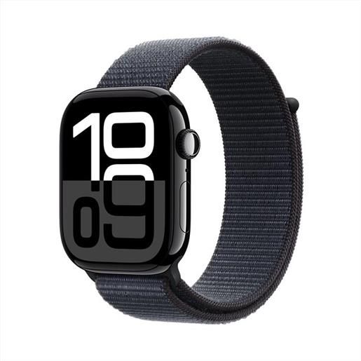 Apple - watch series 10 gps + cellular 46mm alluminio-jet black - sport loop ink