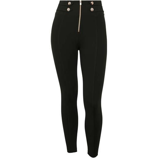 Freddy pantaloni wr. Up® superskinny 7/8 vita alta con decori oro
