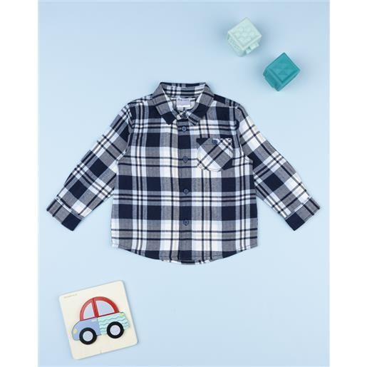 Prénatal camicia flanella bambino blu