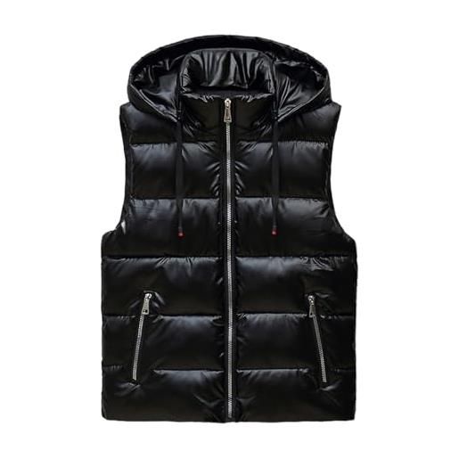 ELEGANTE GIUBBOTTO PIUMINO UOMO SARTORIALE BLU GIACCA CON GILET INTERNO