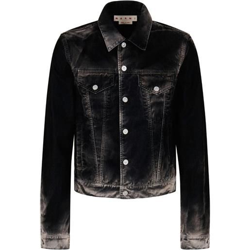 Marni giacca denim - nero